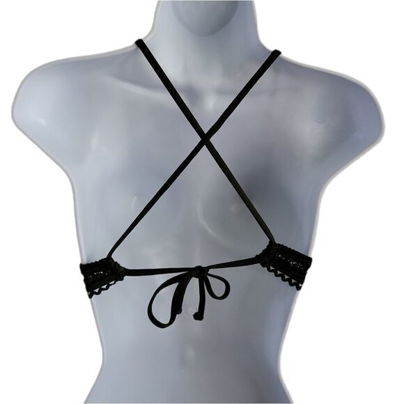 Nwot Becca Moss Green Lace Swim Top - Picture 4 of 6